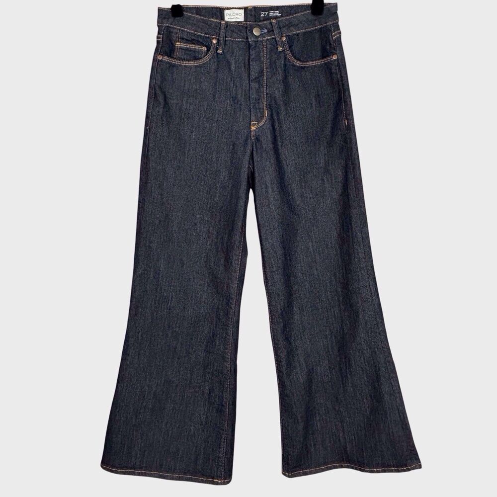 Pilcro Anthropologie Flare Jeans Women’s 29 Blue Denim 29x30 Dark Wash OB2305472